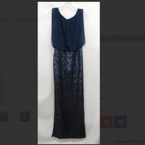 Aidan Mattox Embellished Sleeveless Maxi Dress
